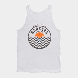 Harkers Island, NC Summertime Vacationing Sunrise Waves Tank Top